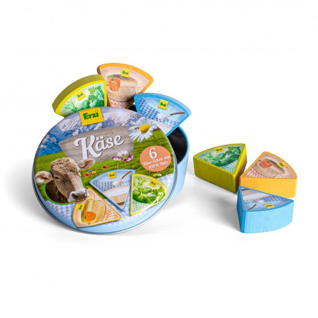 Portions de fromage en boîte bleu