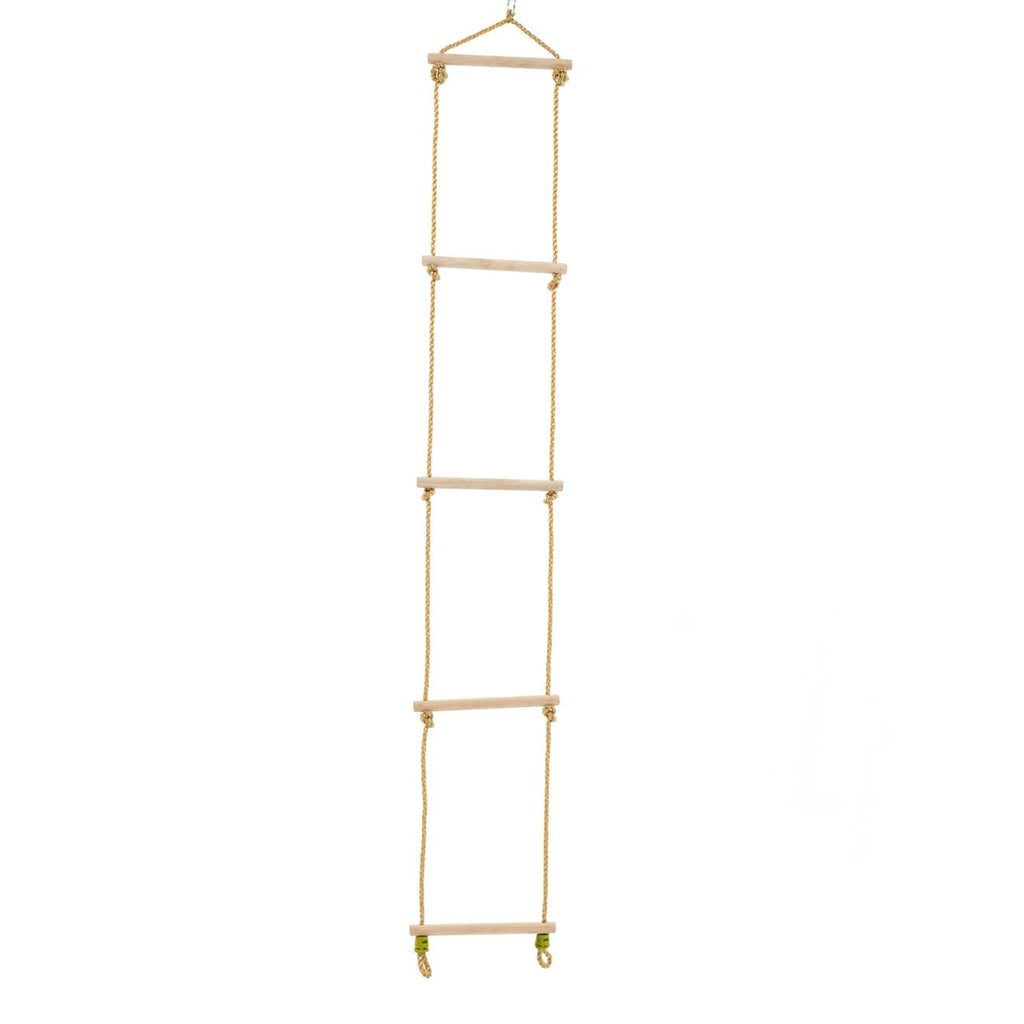 Portique 2 balançoires balandier bois h224cm marron - bleu - vert