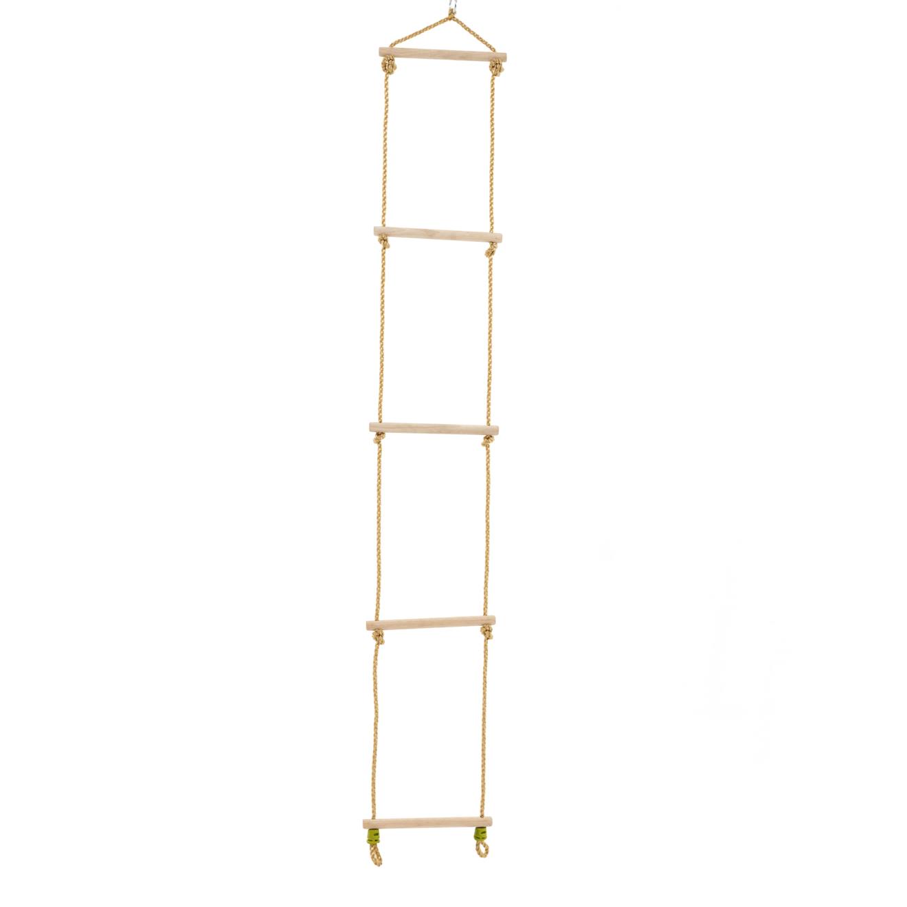 Portique 2 balançoires balandier bois h224cm marron - bleu - vert