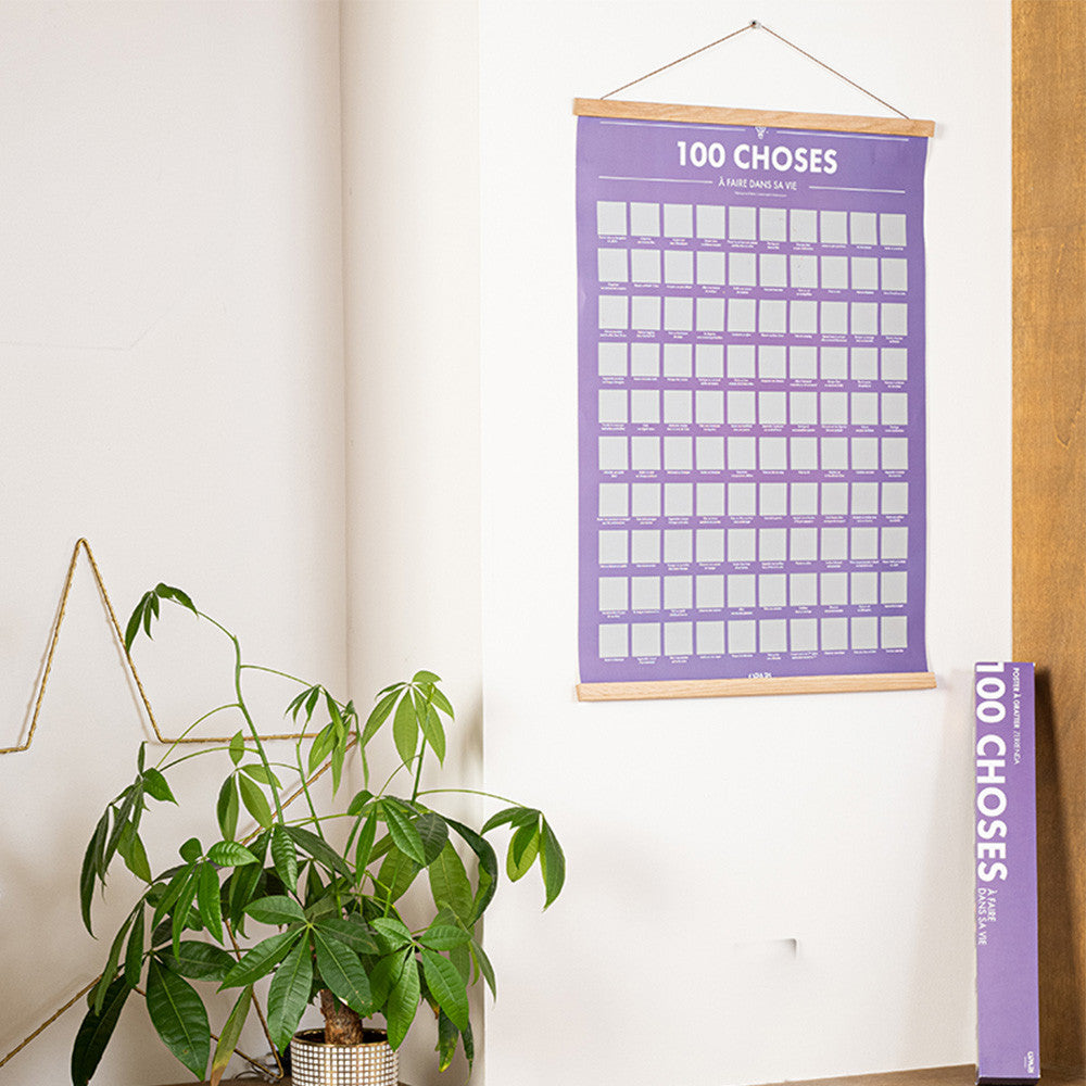 Poster à Gratter 100 Choses à Faire dans sa Vie - Poster à Gratter