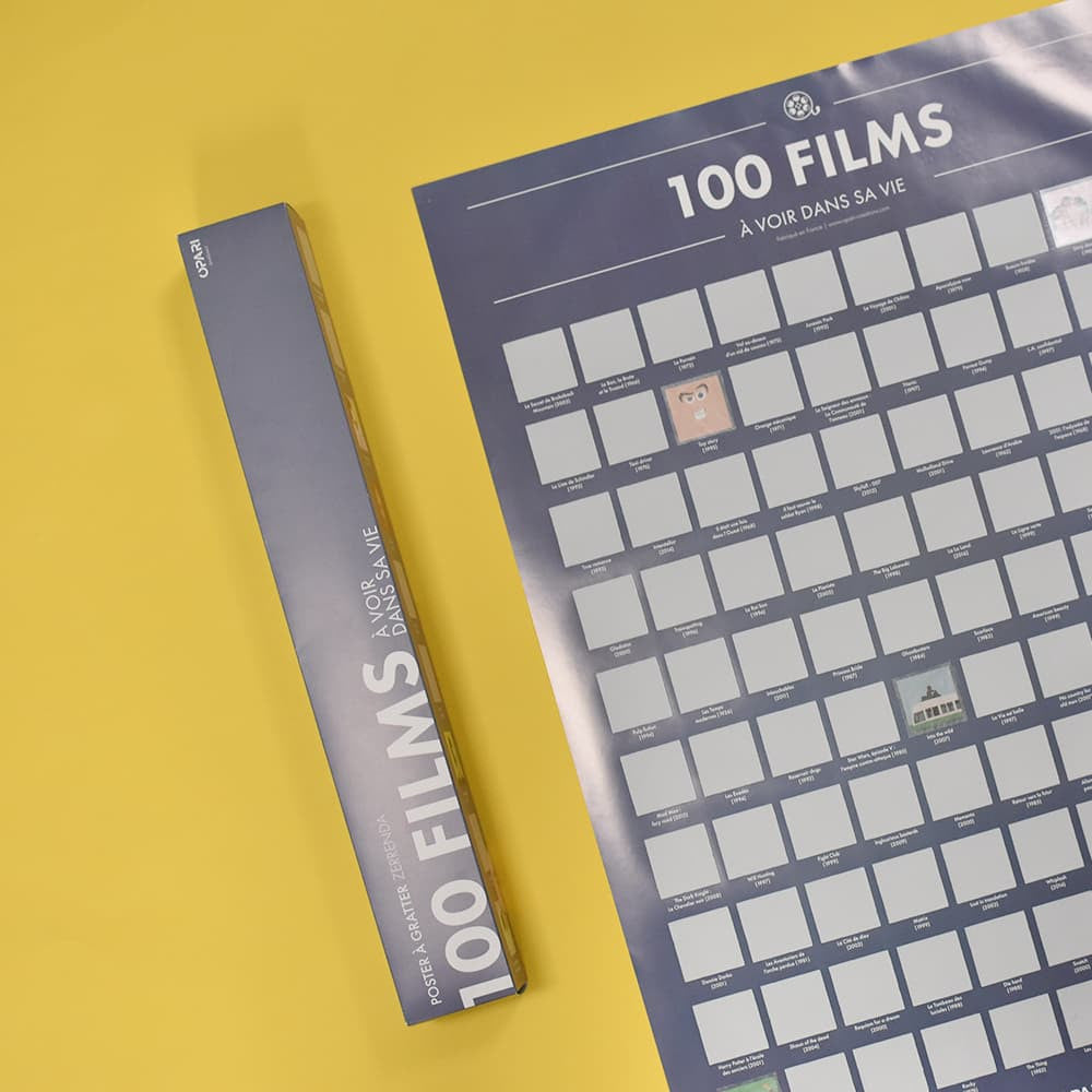 Poster à Gratter 100 Films à Voir dans sa Vie - Poster à Gratter