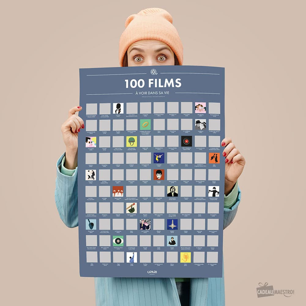 Poster à Gratter 100 Films à Voir dans sa Vie - Poster à Gratter