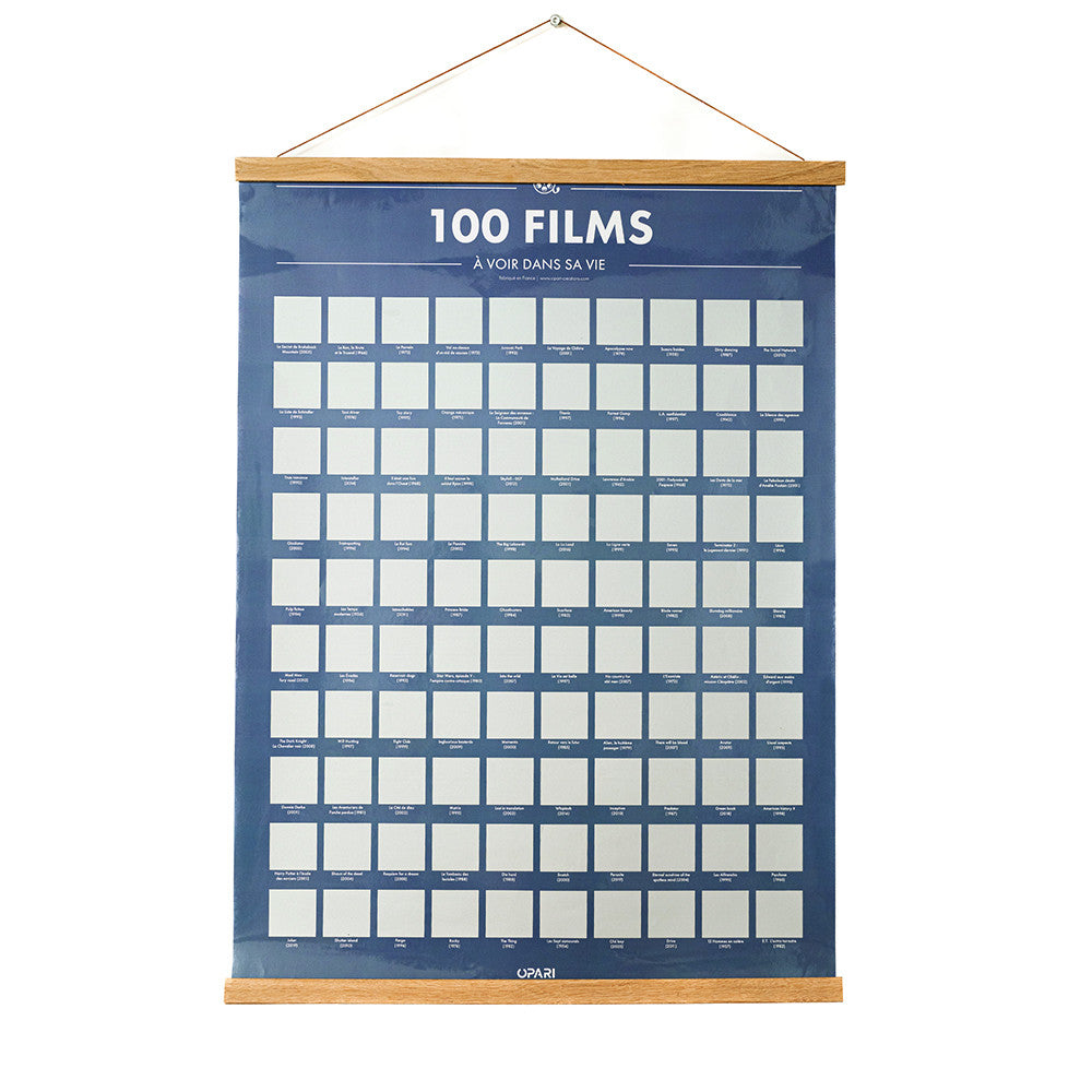 Poster à Gratter 100 Films à Voir dans sa Vie - Poster à Gratter