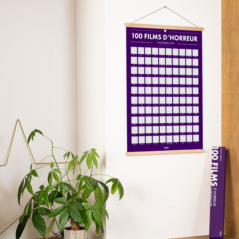 Poster a Gratter 100 Films d'Horreur à Voir dans sa Vie - Poster à Gratter