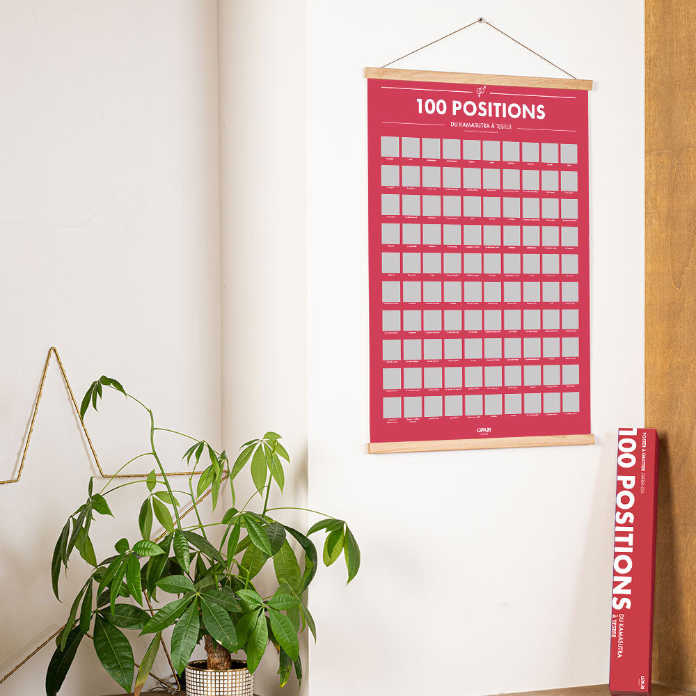 Poster à Gratter 100 Positions du Kamasutra à Tester - Jeux de Couple