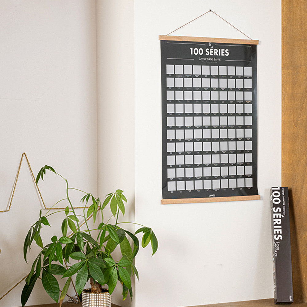 Poster à Gratter 100 Séries à Voir dans sa Vie - Poster à Gratter