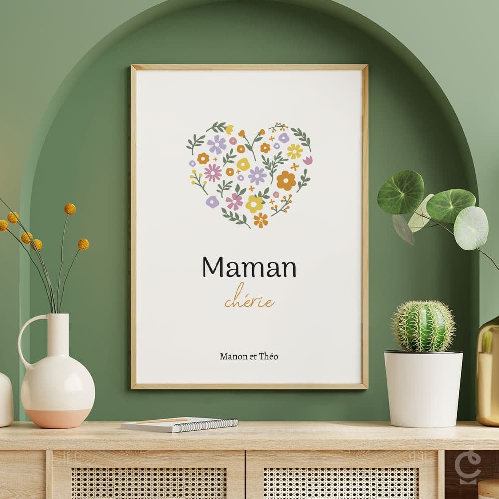 Affiche Maman à Personnaliser Sans - Affiche Personnalisée