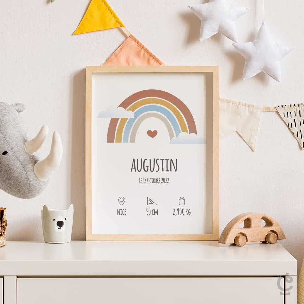 Affiche Naissance à Personnaliser Sans - Affiche Personnalisée