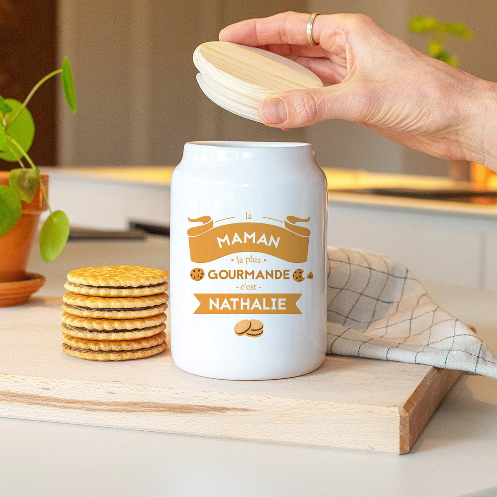 Pot à Biscuits à Personnaliser - Boîte à gâteaux et bonbons personnalisée
