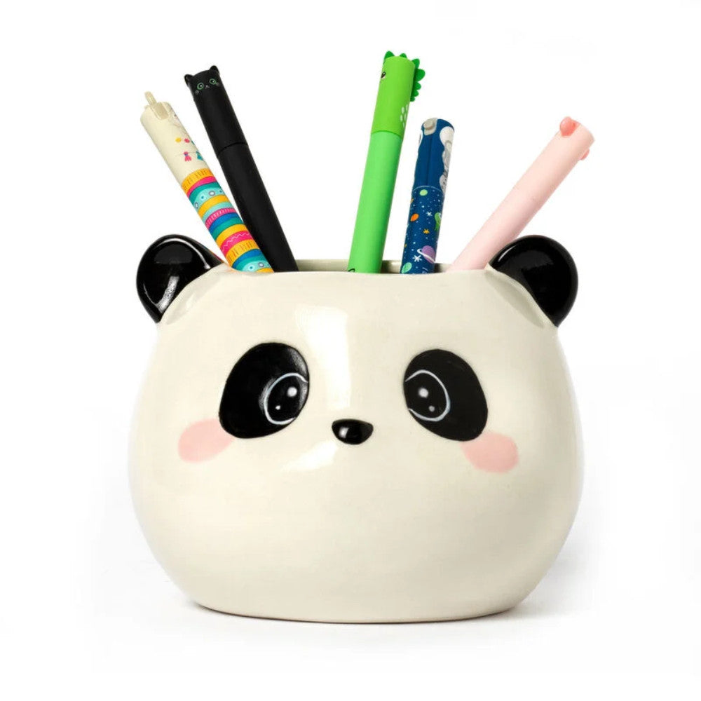 Pot à Crayons en Céramique Panda - Fourniture de Bureau Originale