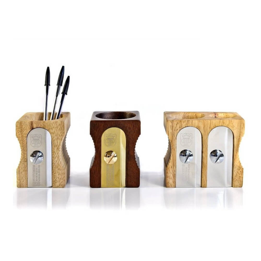 Pot à Crayons Taille Crayon Double - Fourniture de Bureau Originale Suck Uk
