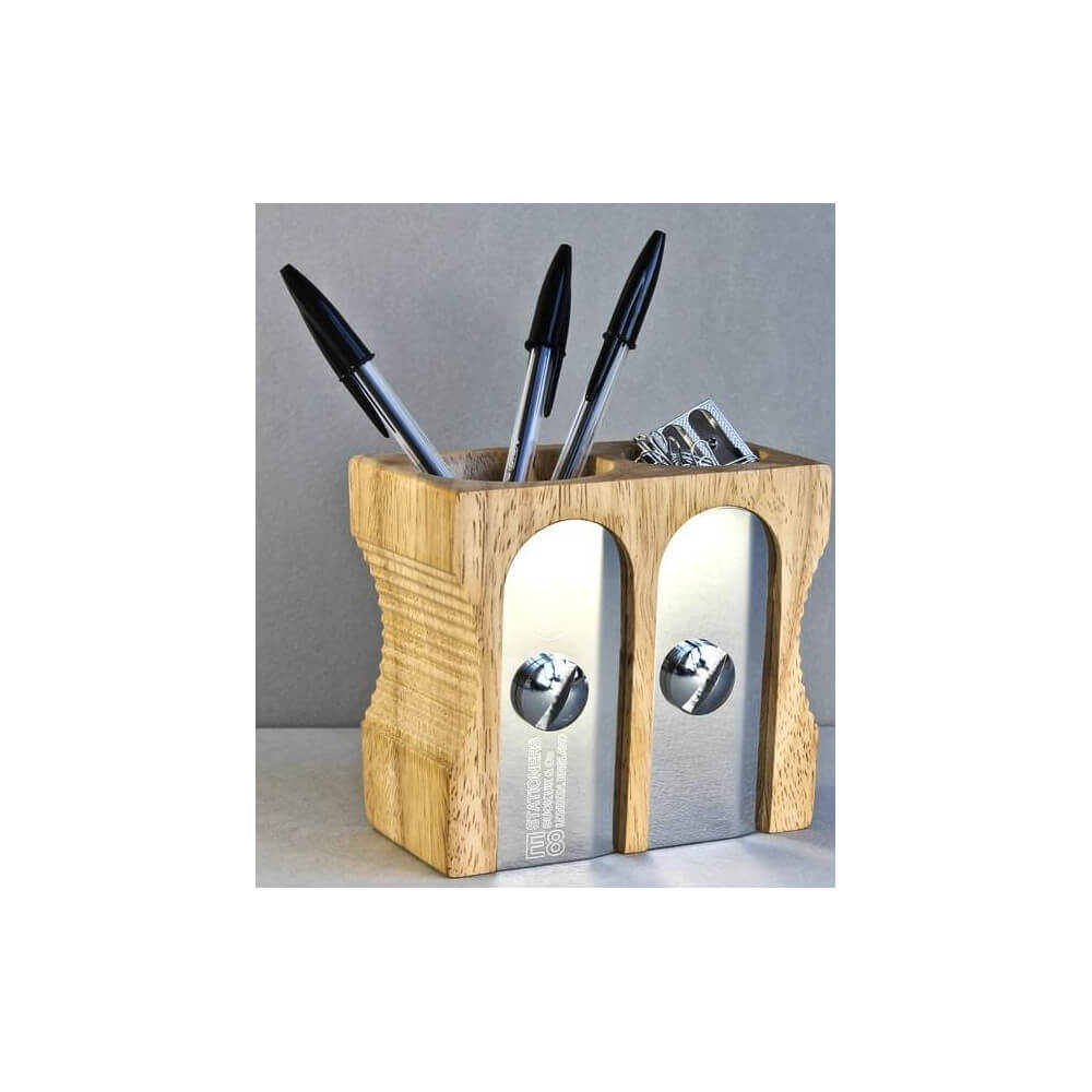 Pot à Crayons Taille Crayon Double - Fourniture de Bureau Originale Suck Uk