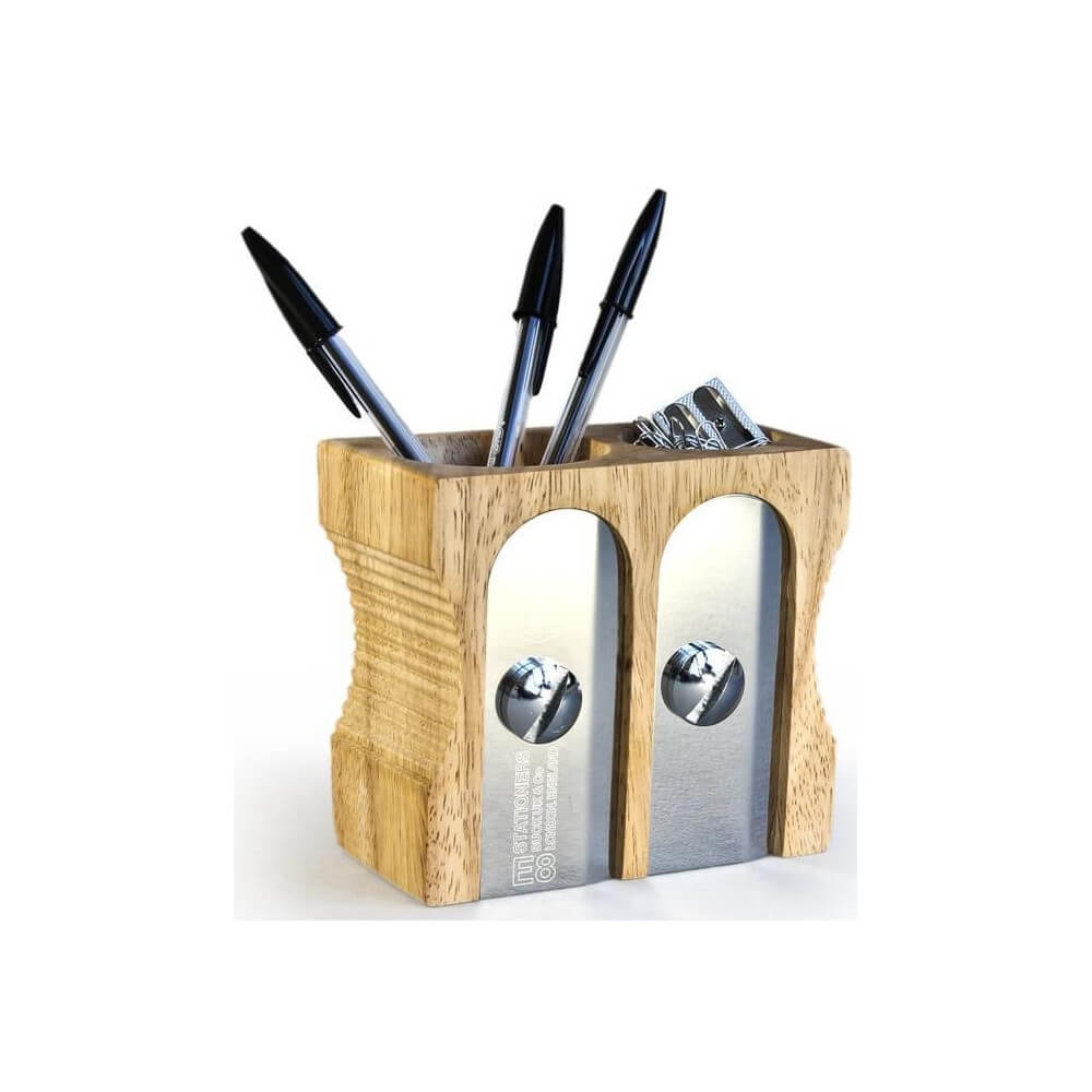 Pot à Crayons Taille Crayon Double - Fourniture de Bureau Originale Suck Uk