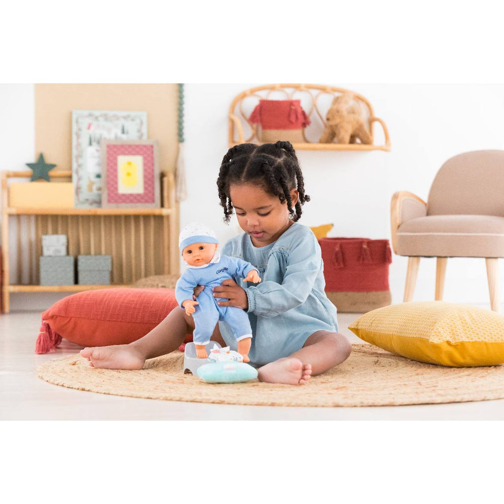 Pot et lingette pour poupon 30 et 36 cm multicolore