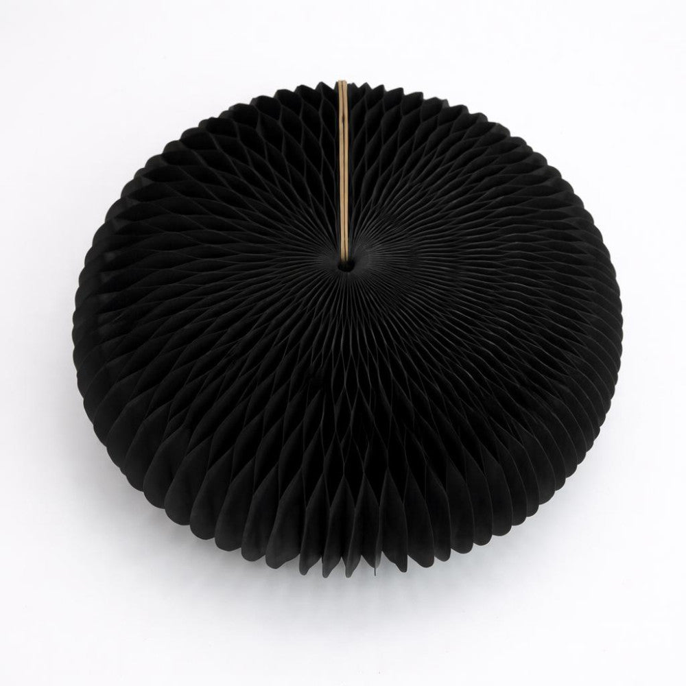 Pouf en Kraft Pliable Noir - Poufs et Tabourets Originaux