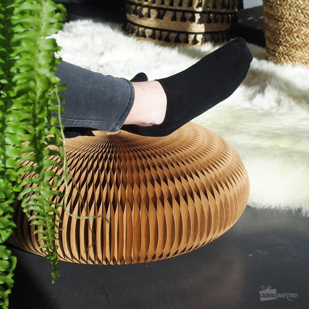 Pouf en Kraft Pliable - Poufs et Tabourets Originaux