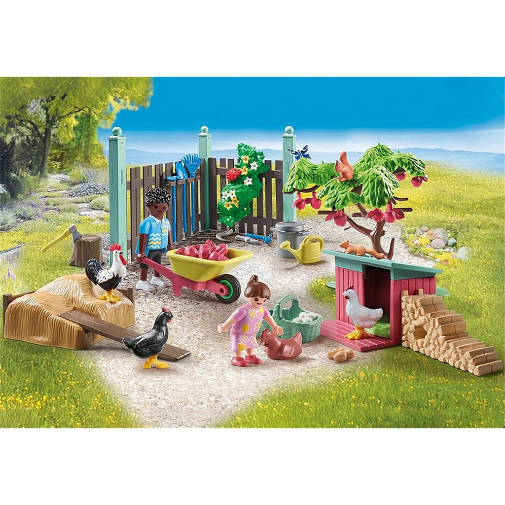 Poulailler et jardin 71510 multicolore