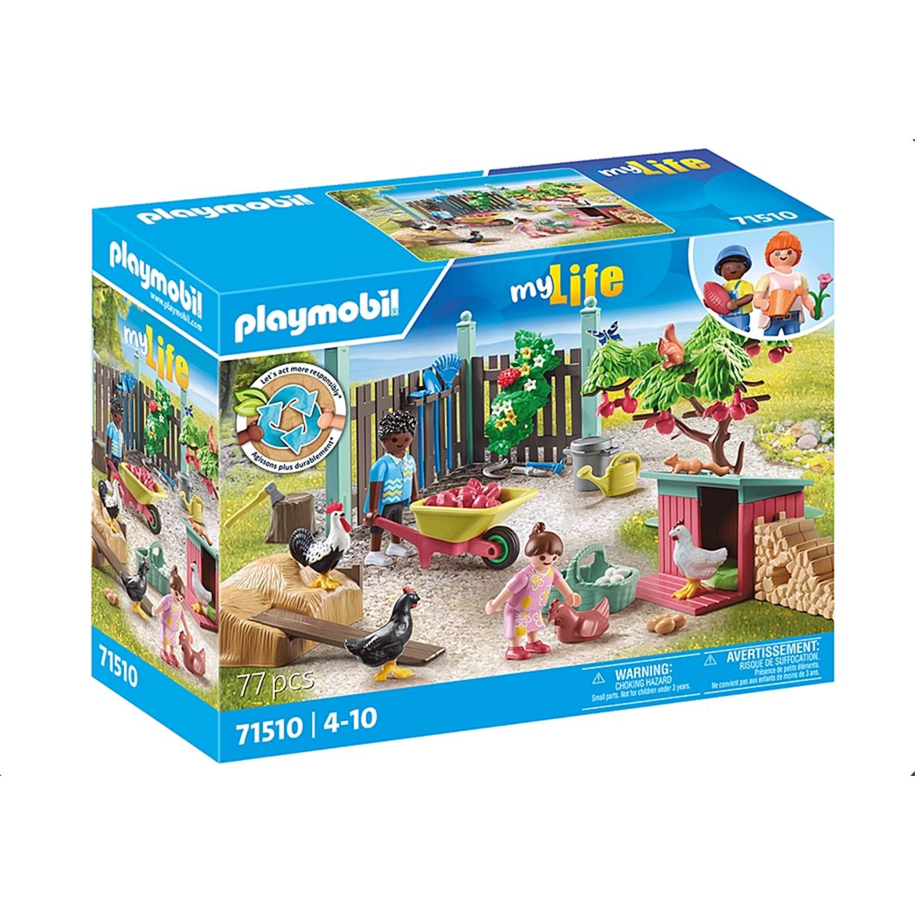 Poulailler et jardin 71510 multicolore