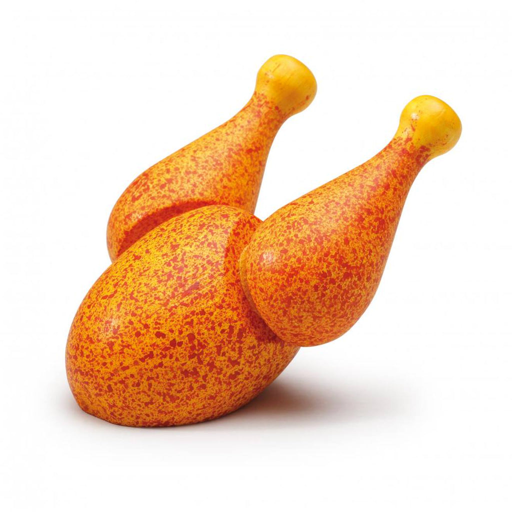 Poulet grillé en bois à couper orangé