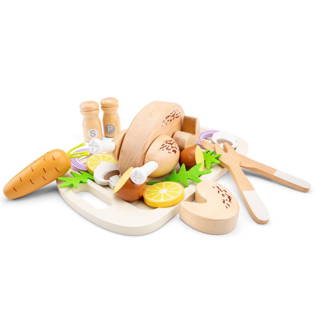 Poulet rôti pour jouer beige