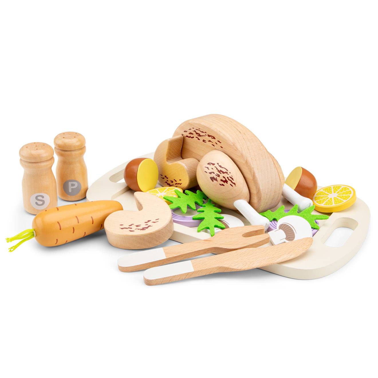 Poulet rôti pour jouer beige