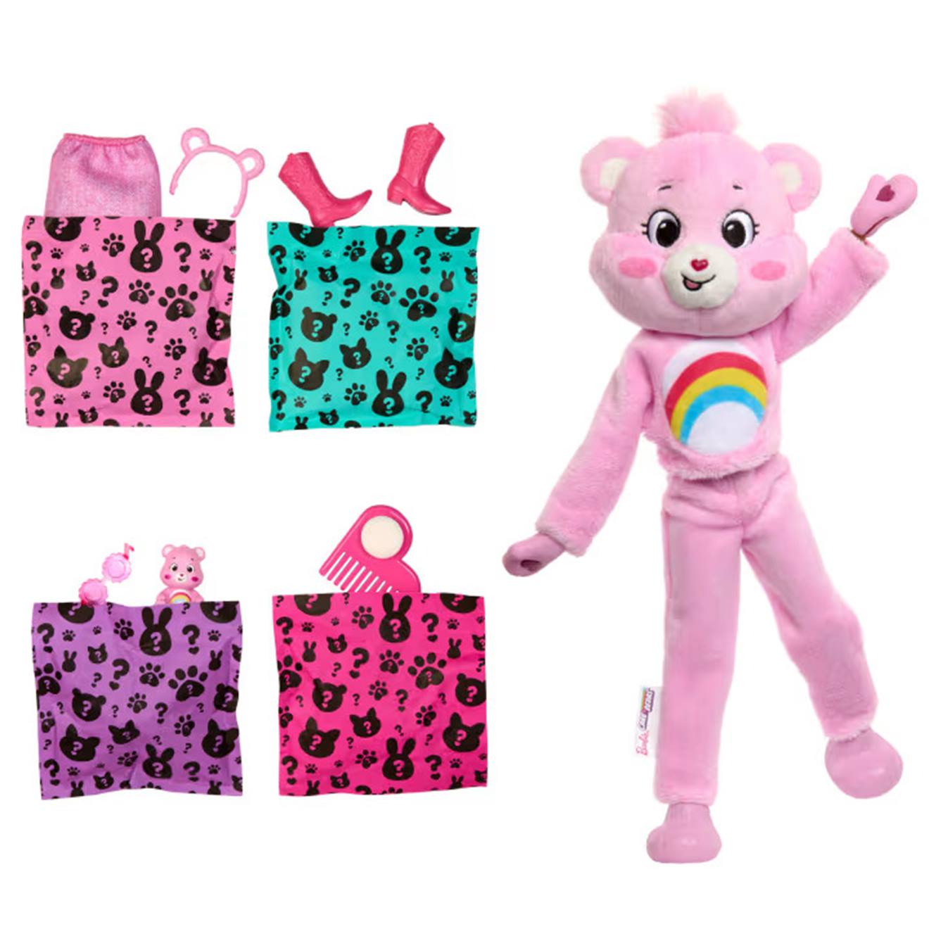 Poupée Barbie cutie reveal bisounours rose