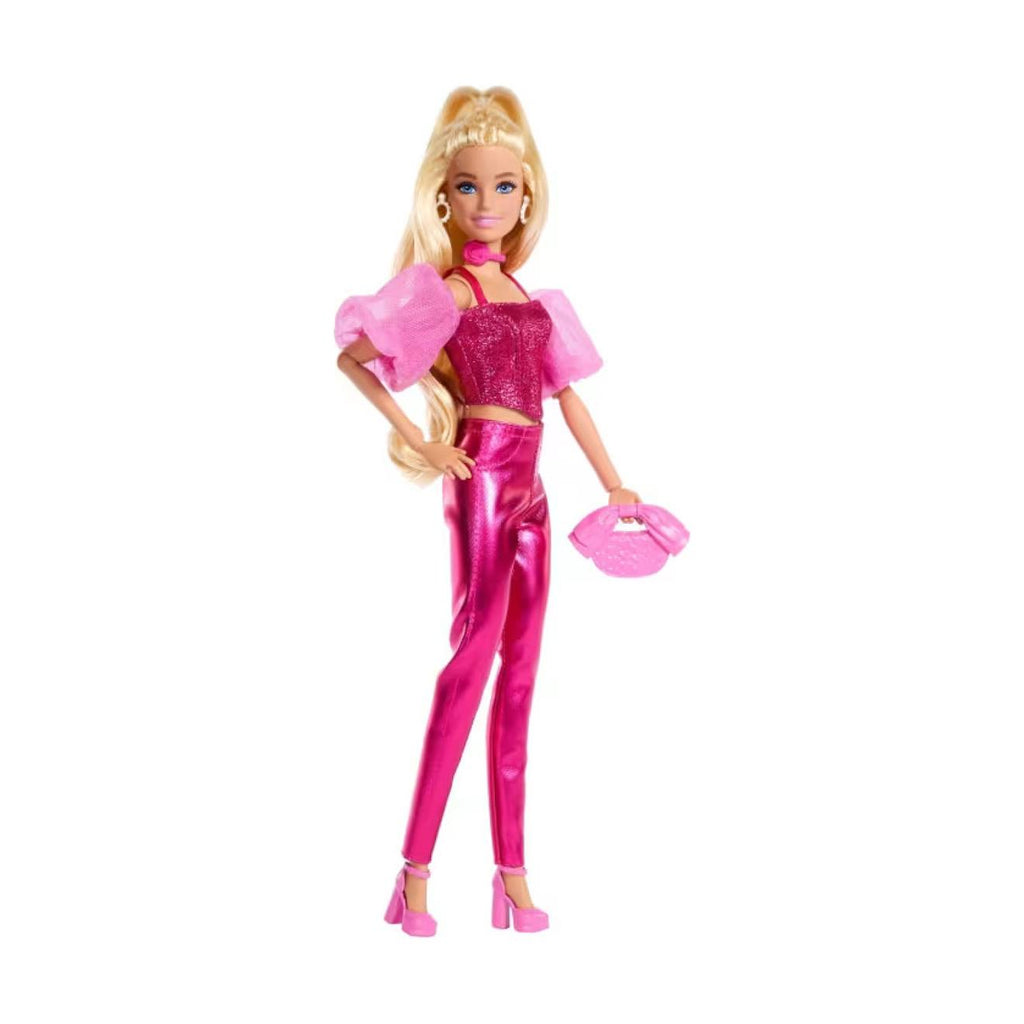 Poupée Barbie style metali-rose
