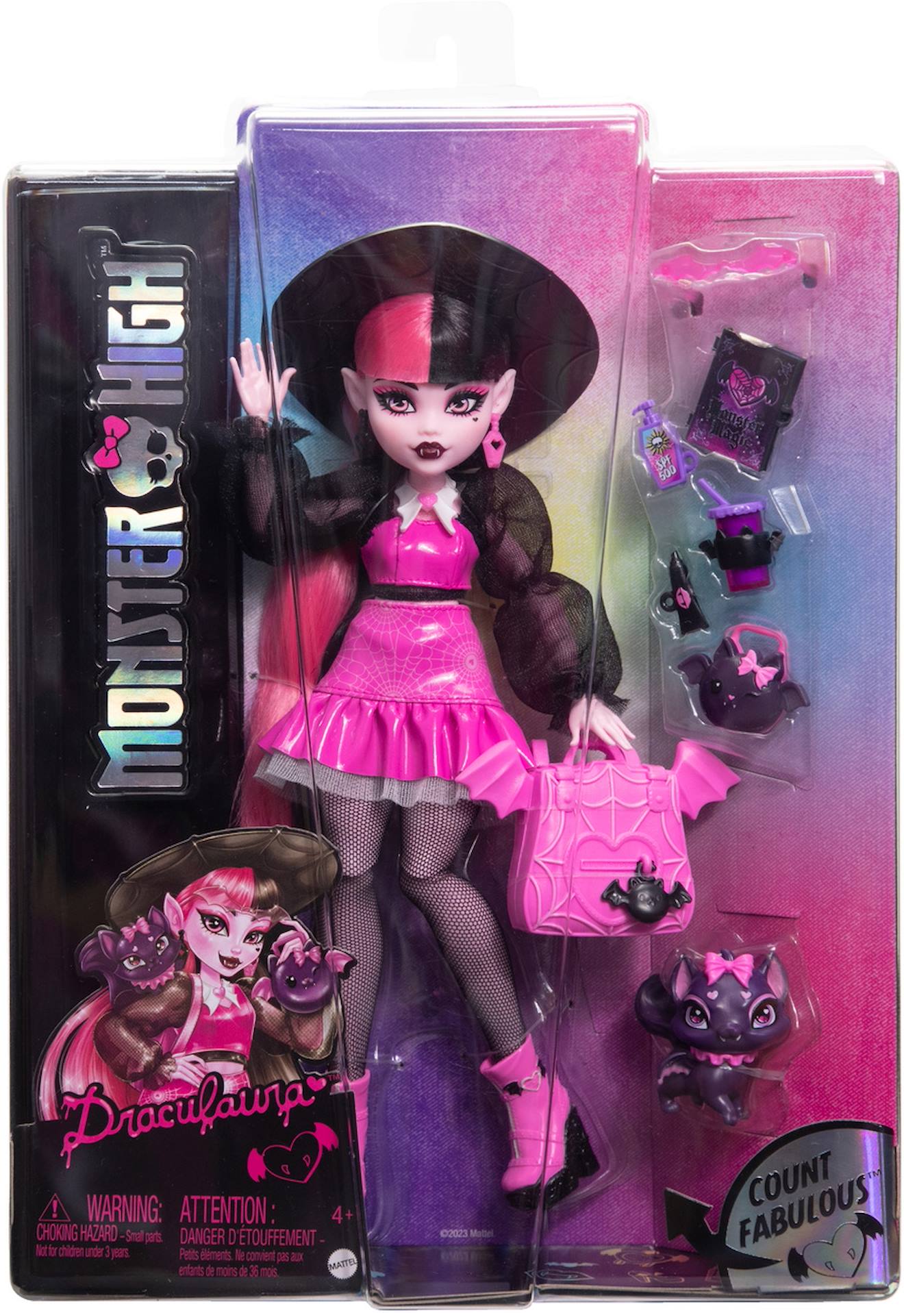 Poupée draculaura monster high multicolore