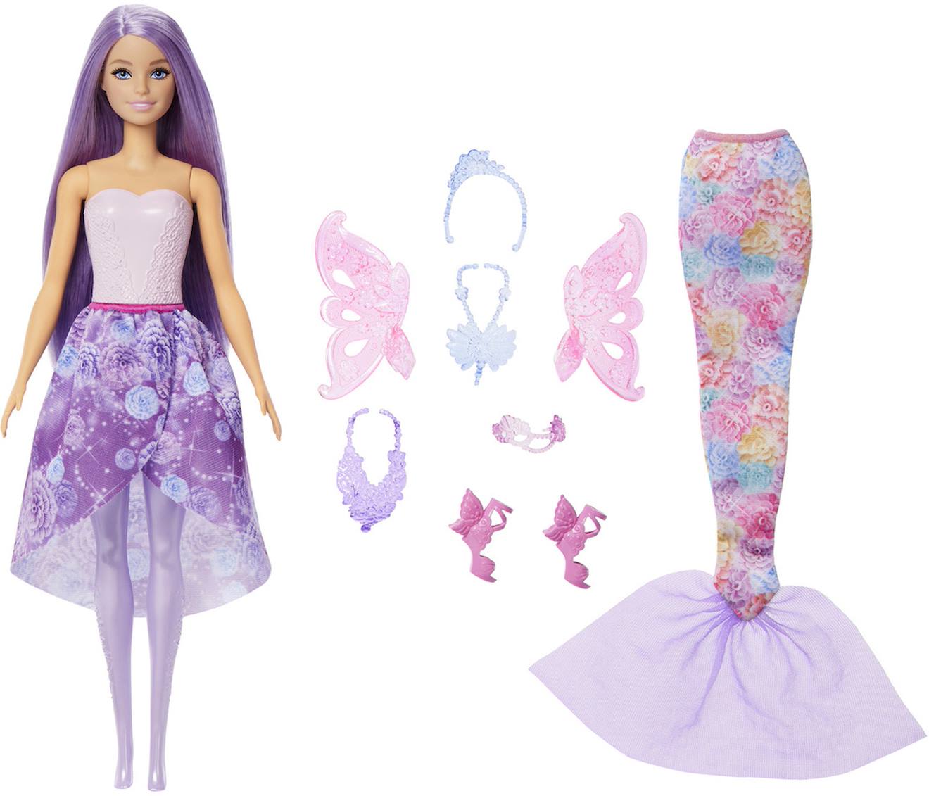 Poupée fantaisie 3 en 1 Barbie multicolore