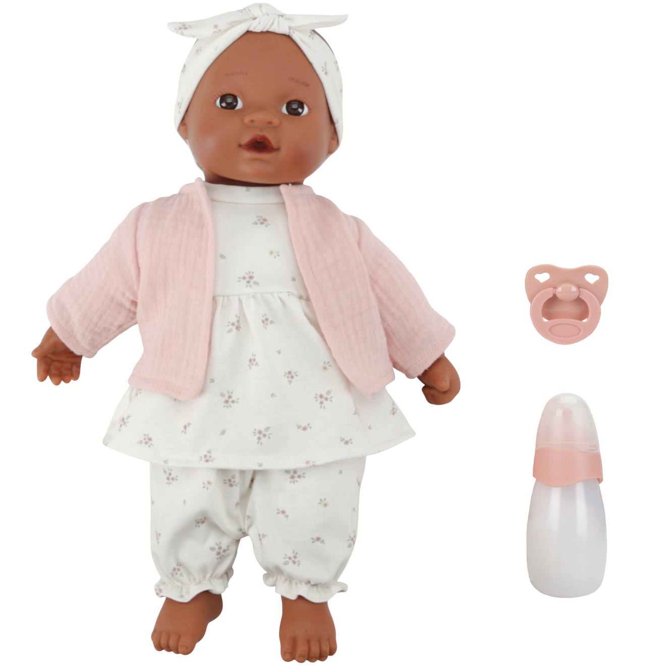 Poupée noa rose, blanc