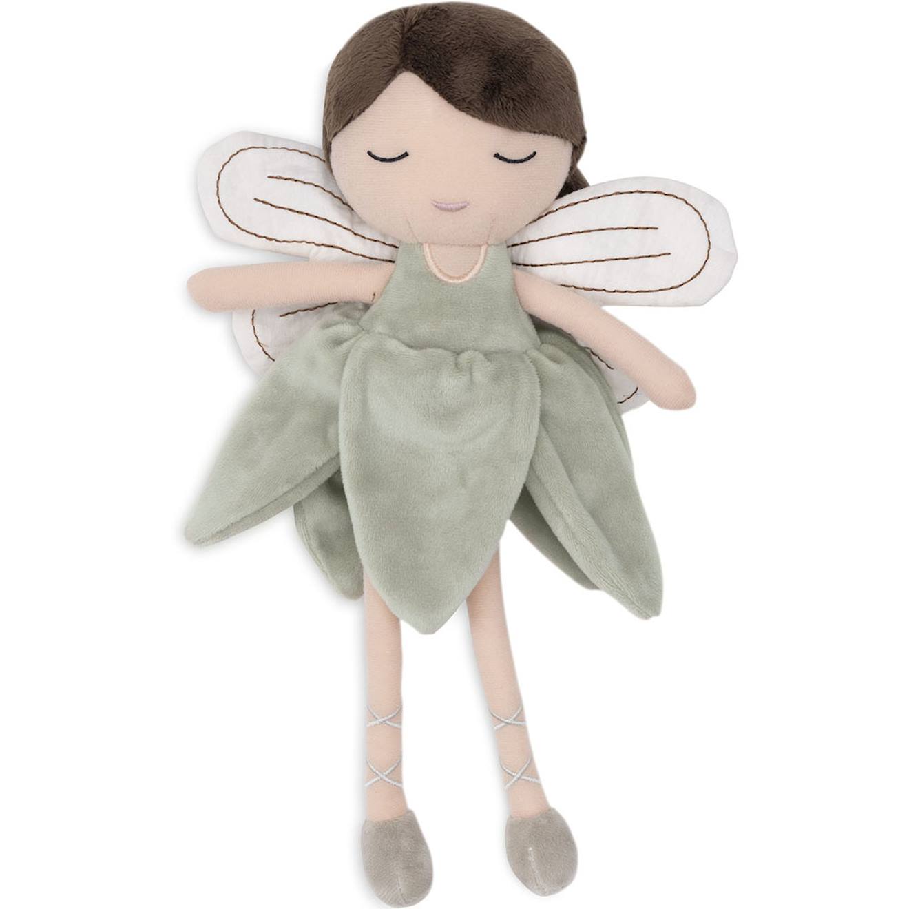 Poupée souple fairy beige, vert, blanc