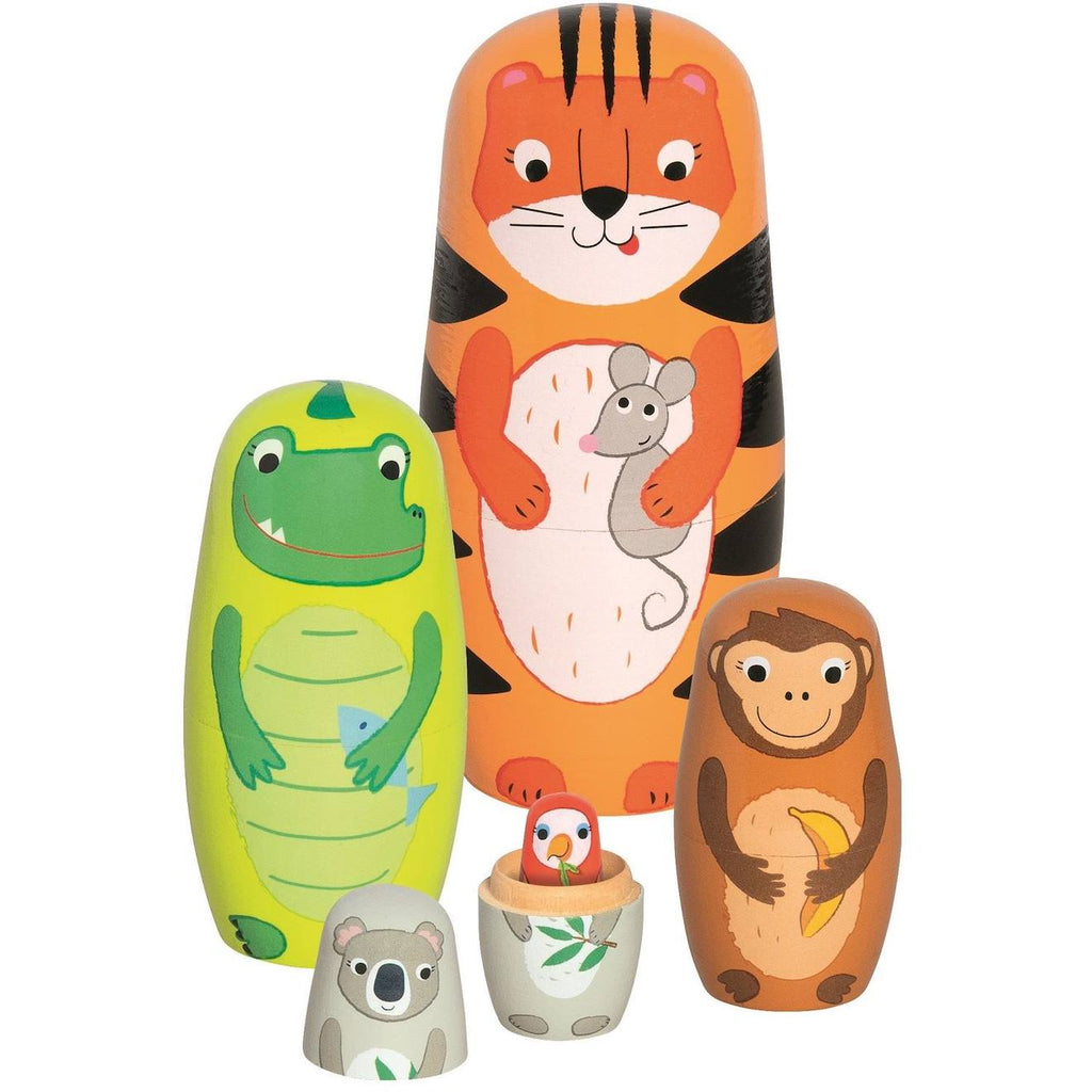 Poupées gigognes tigre tavi et ses amis orange