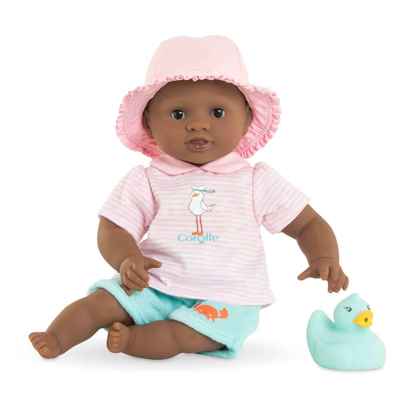 Poupon bébé bain alyzée - canard multicolore