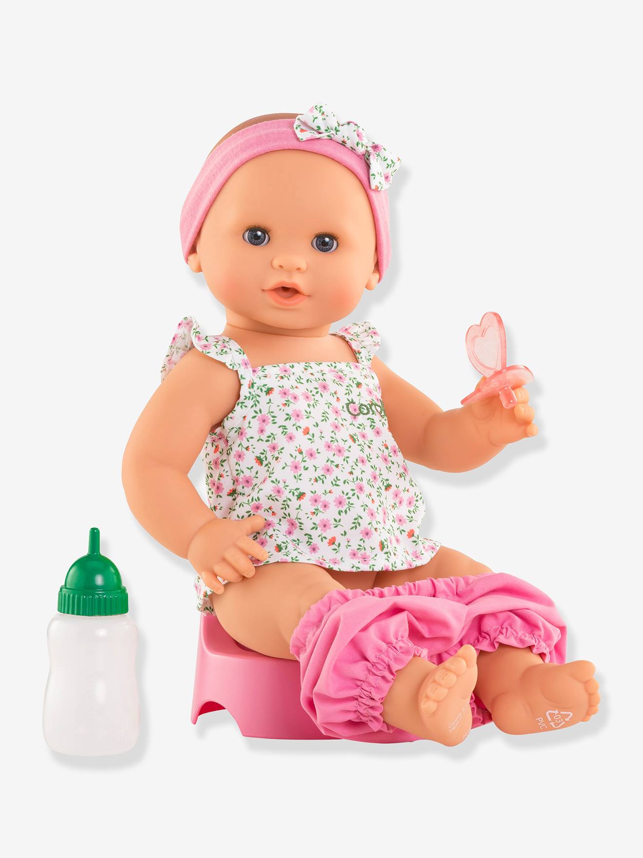 Poupon emma fait pipi fleurie rose