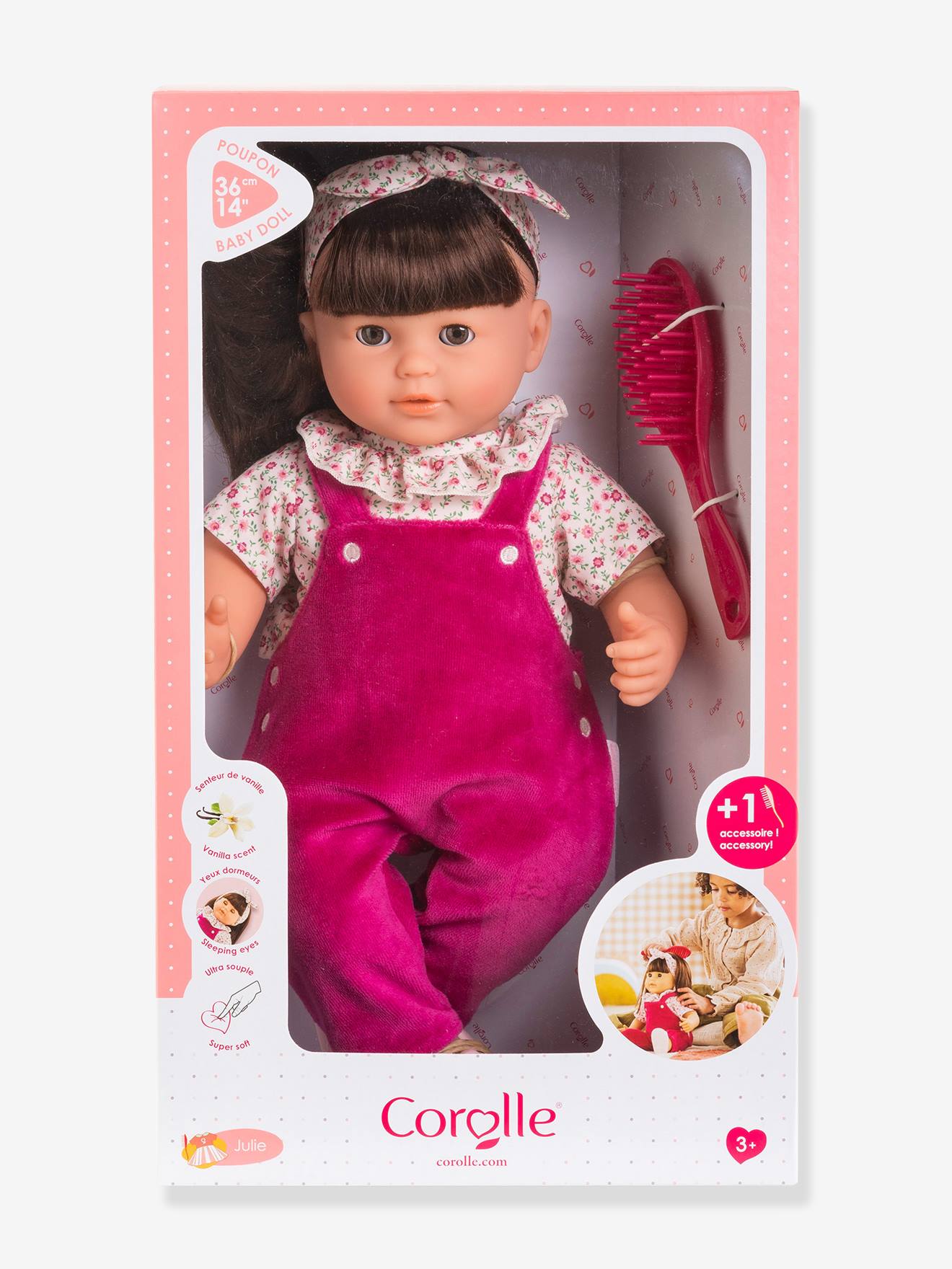 Poupon julie rose grenadine 36cm rose