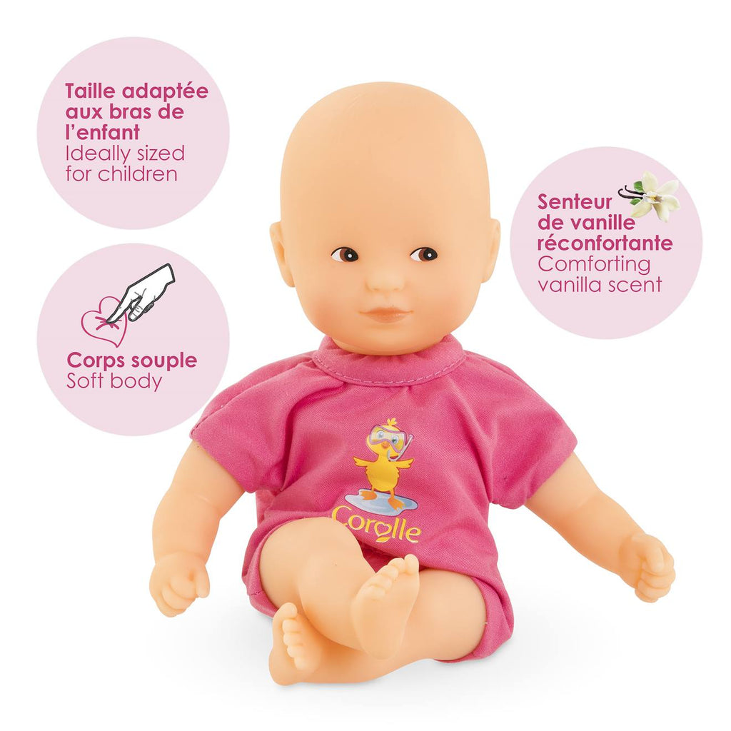 Poupon mini bain rose multicolore