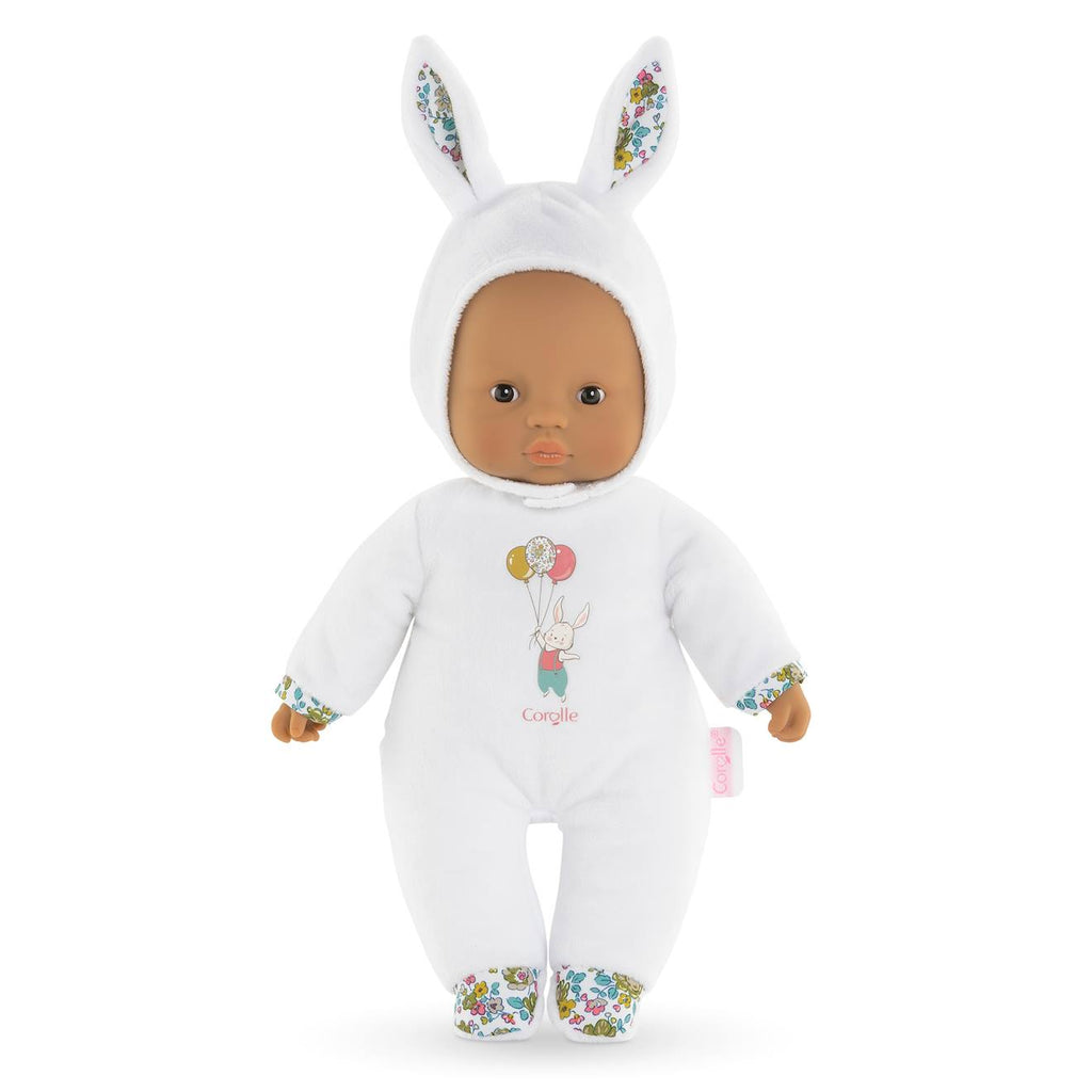 Poupon pti'cœur lapin blanc multicolore