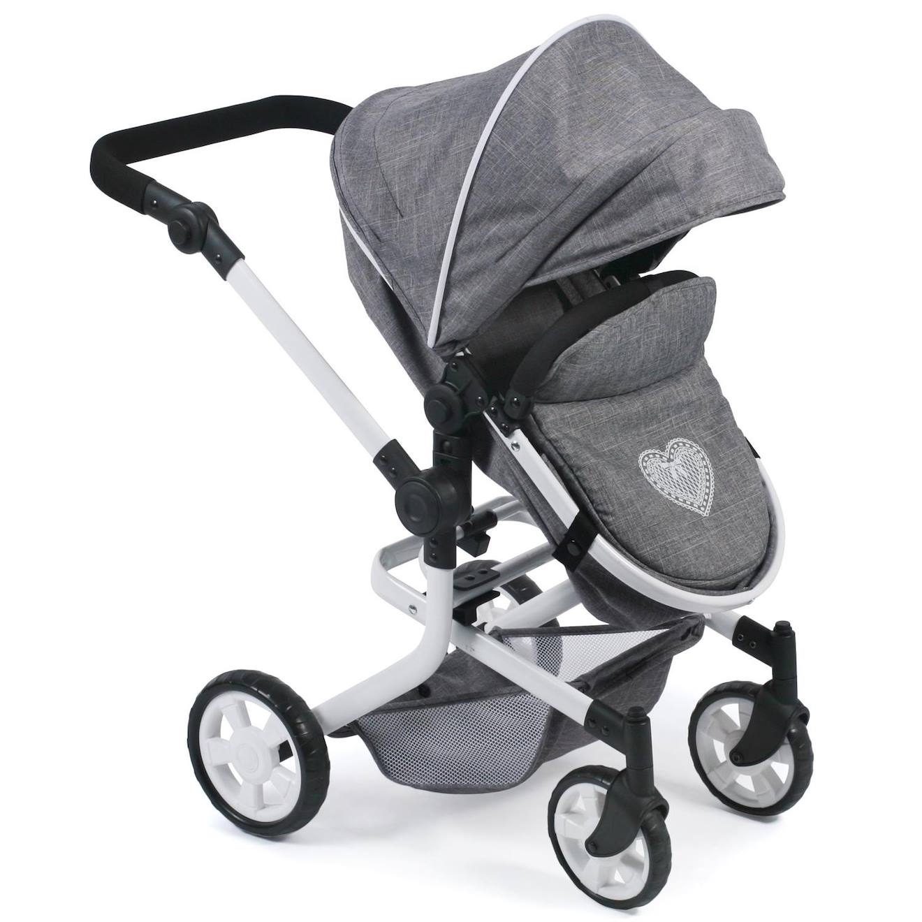Poussette combinée mika - coloris 76 gris