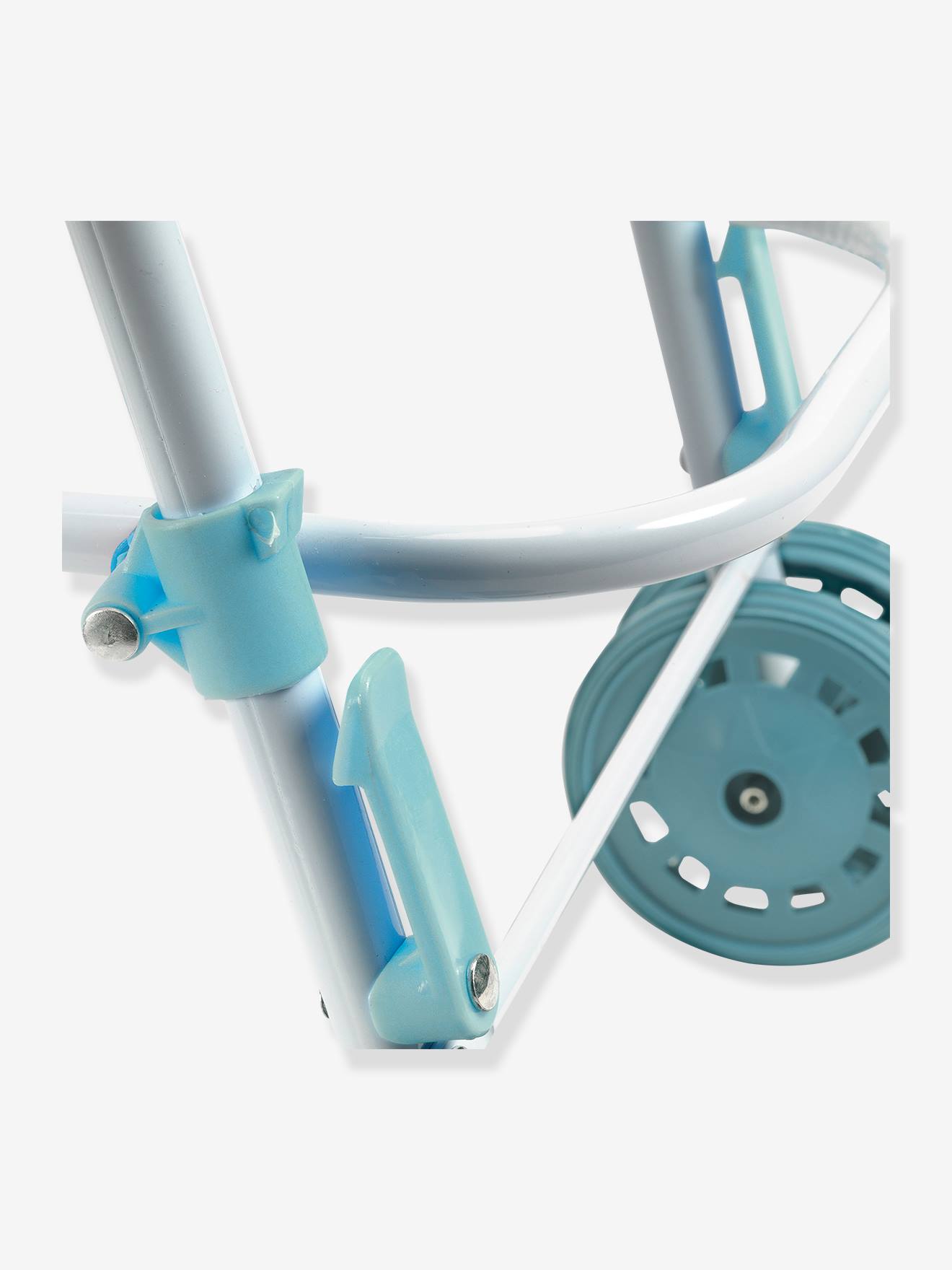 Poussette métal - 44 cm - poméa - bleu