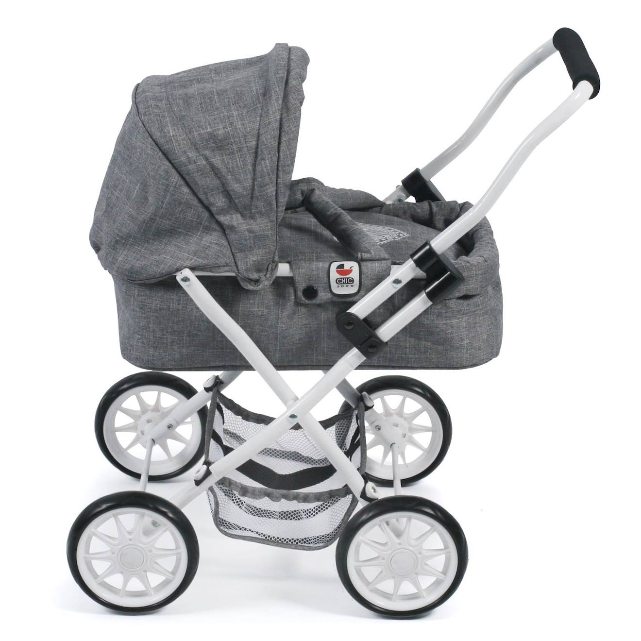 Poussette pour poupée - coloris 76 gris