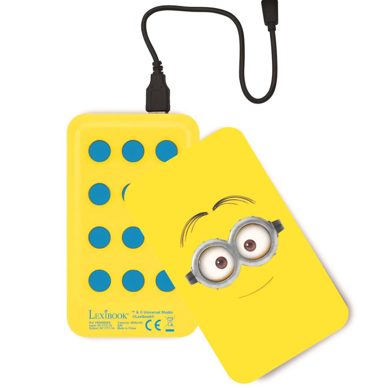 Power bank avec ventouses Les Minions multicolore