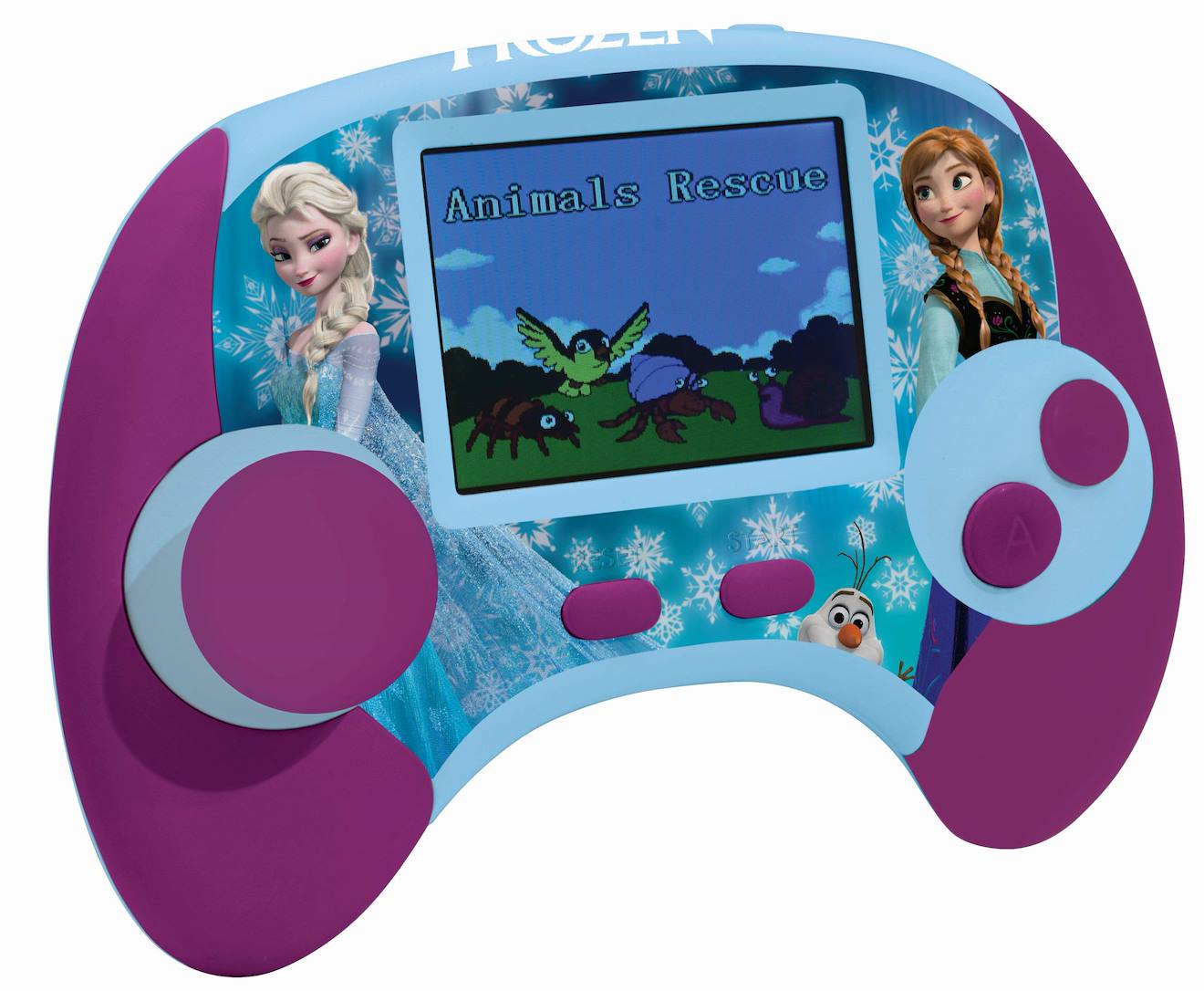 Power console la reine des neige de jeux éducative bilingue en français et anglais multicolore
