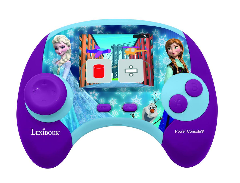 Power console la reine des neige de jeux éducative bilingue en français et anglais multicolore