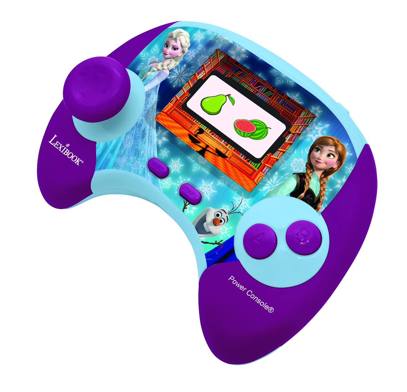 Power console la reine des neige de jeux éducative bilingue en français et anglais multicolore