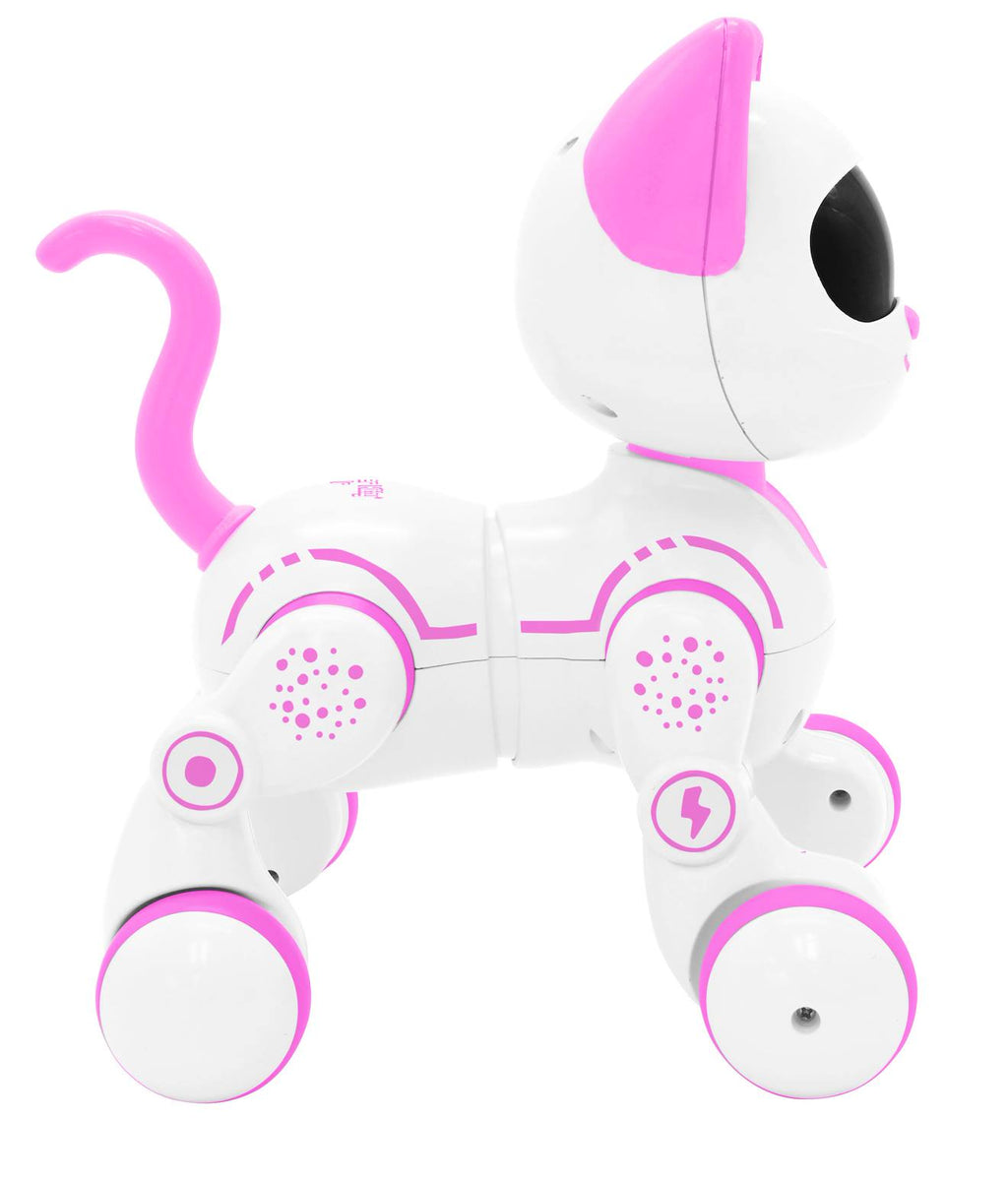 Power kitty junior – chat robot télécommandé programmable rose