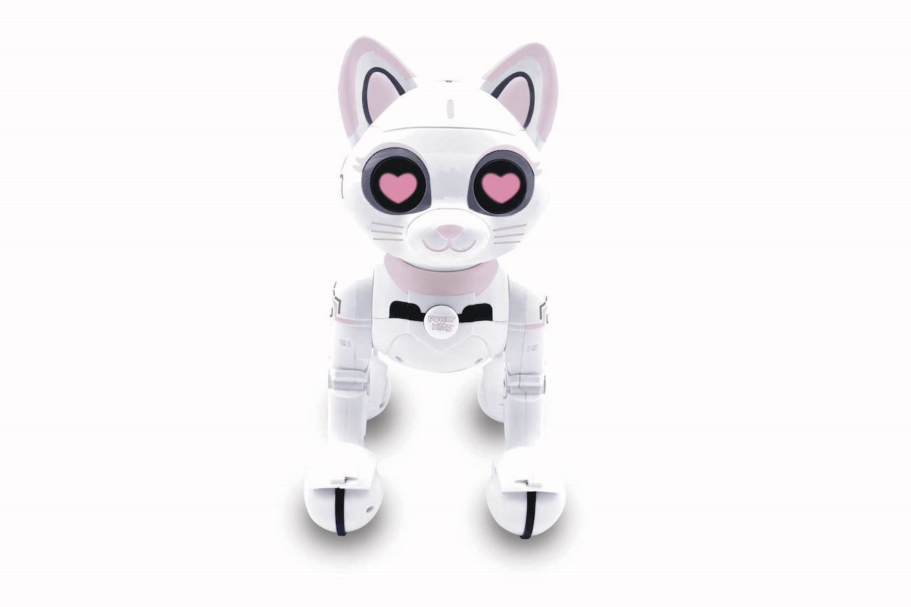 Power kitty – mon chat robot télécommandé programmable et tactile blanc