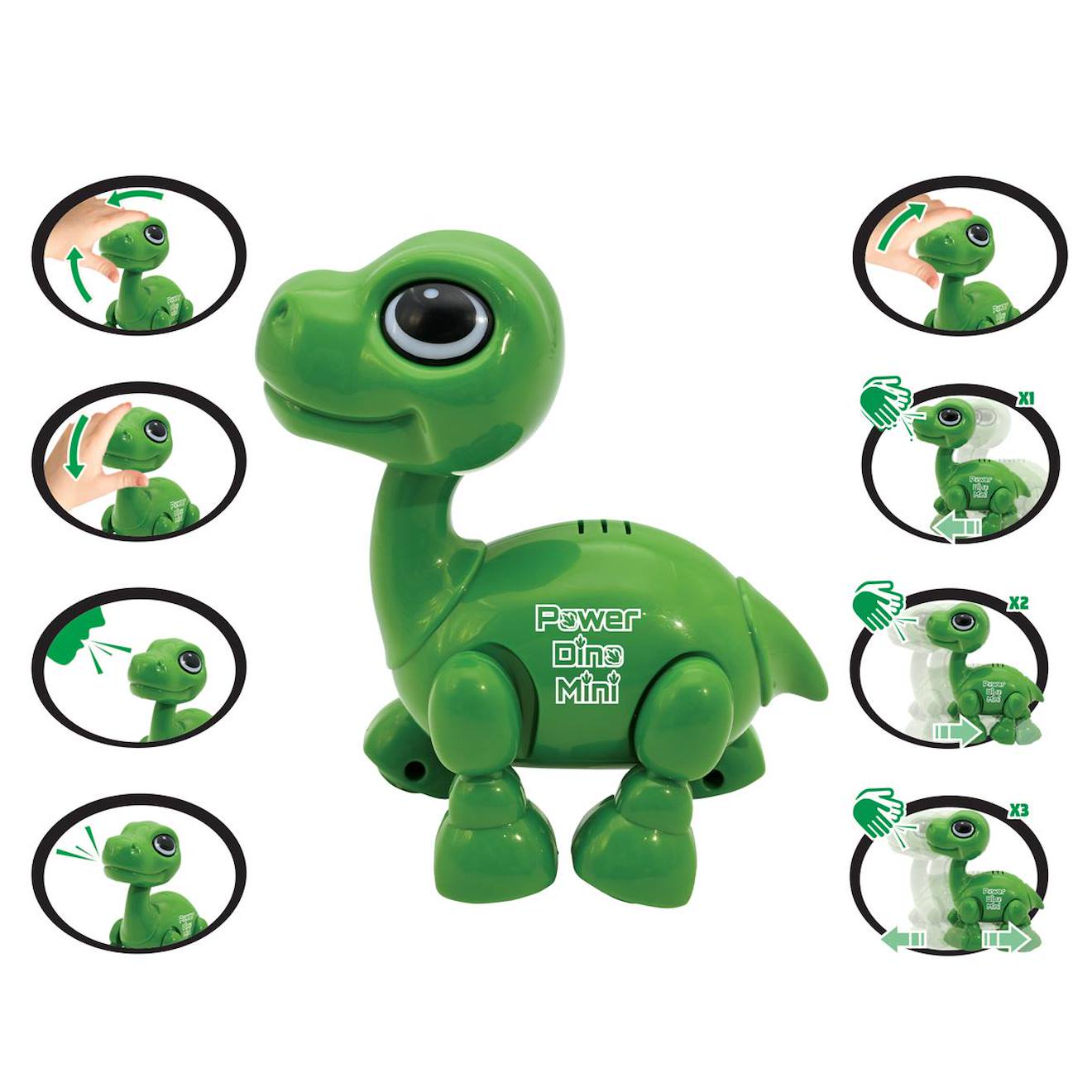 Power puppy mini - robot dinosaure vert