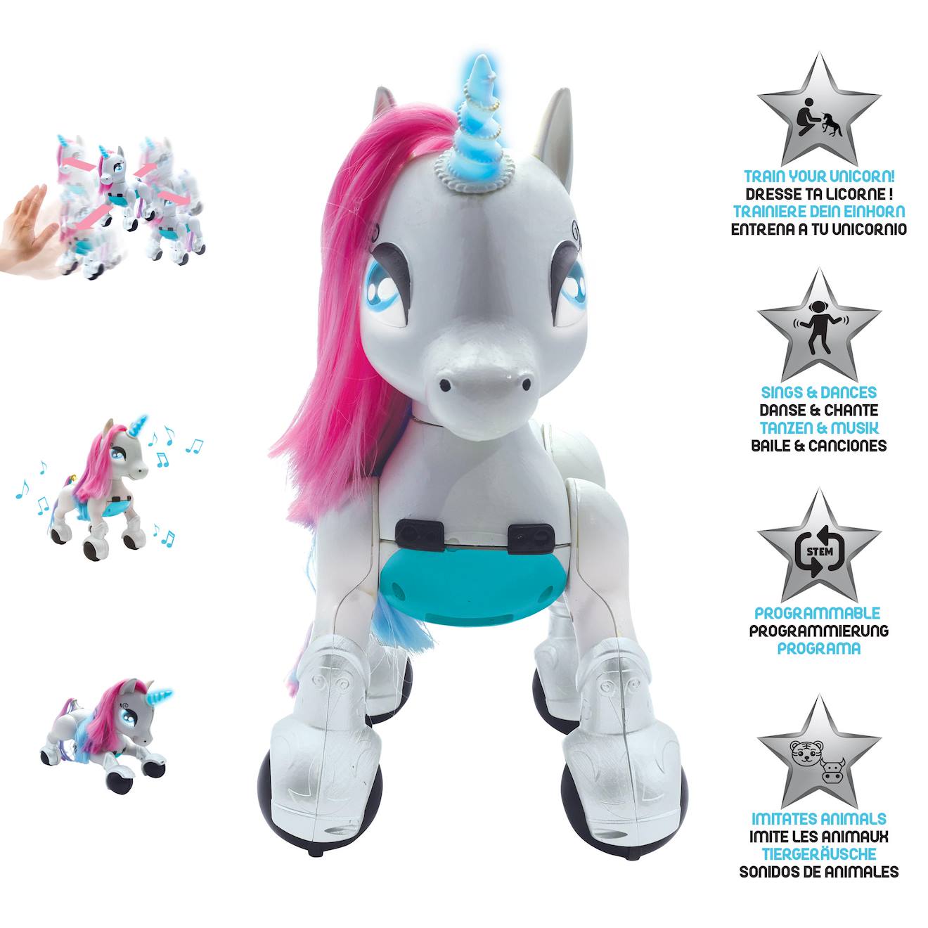 Power unicorn ma licorne robot savante programmable blanc