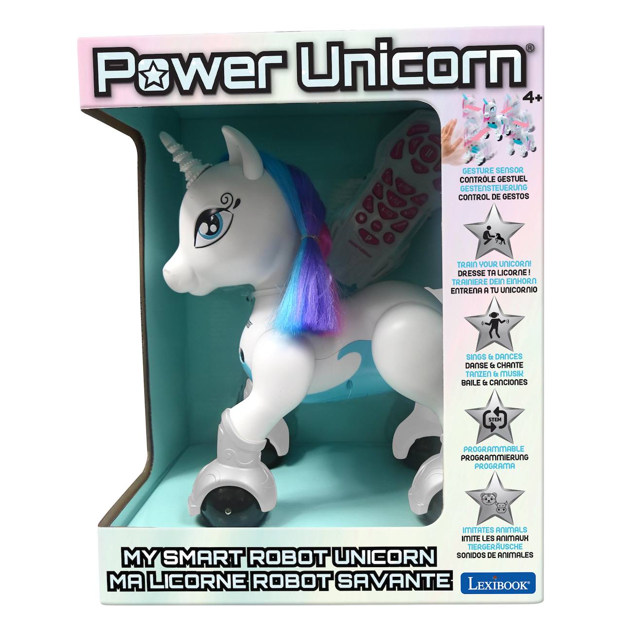 Power unicorn ma licorne robot savante programmable blanc
