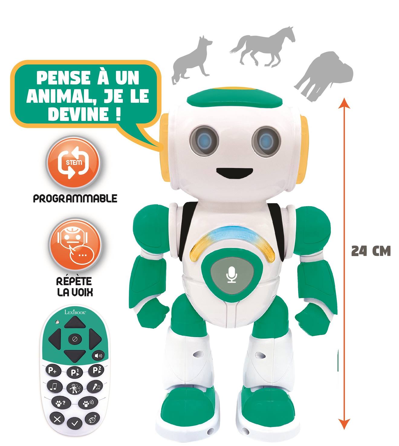 Powerman jr robot programmable (français) bleu